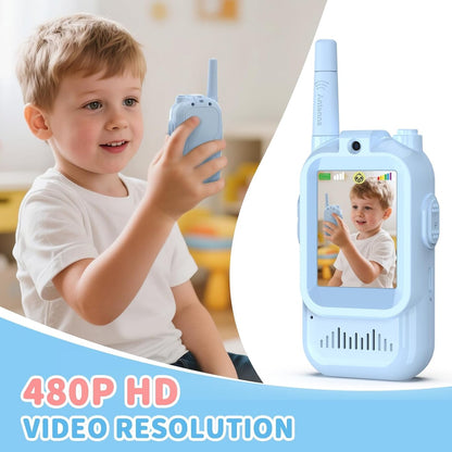 TalkiGo™ Mini Rechargeable Video Walkie Talkies for Kids (Pack Of 2)