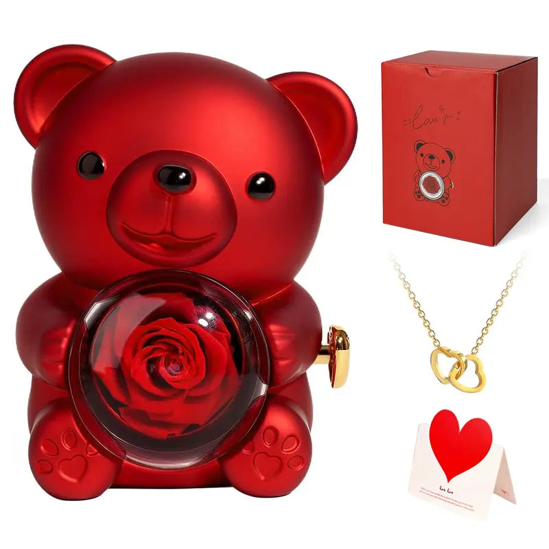 Eternal Rose Bear Gift Box